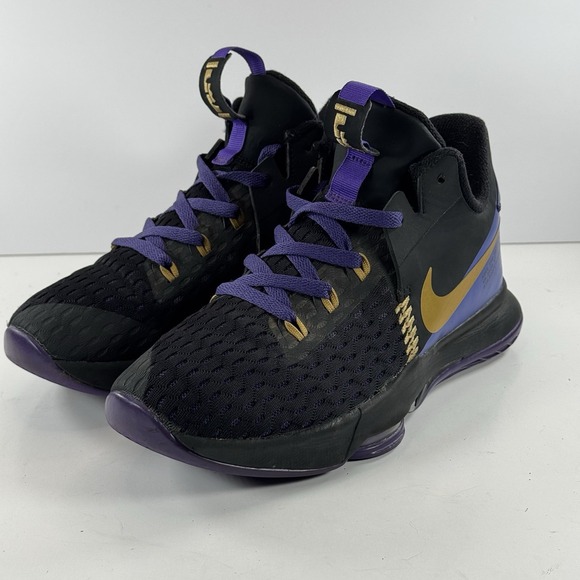 NIKE‎ Lebron Witness V 5 Basketball LA Lakers Sneakers CQ9380-003 Men\'s Size 7.5